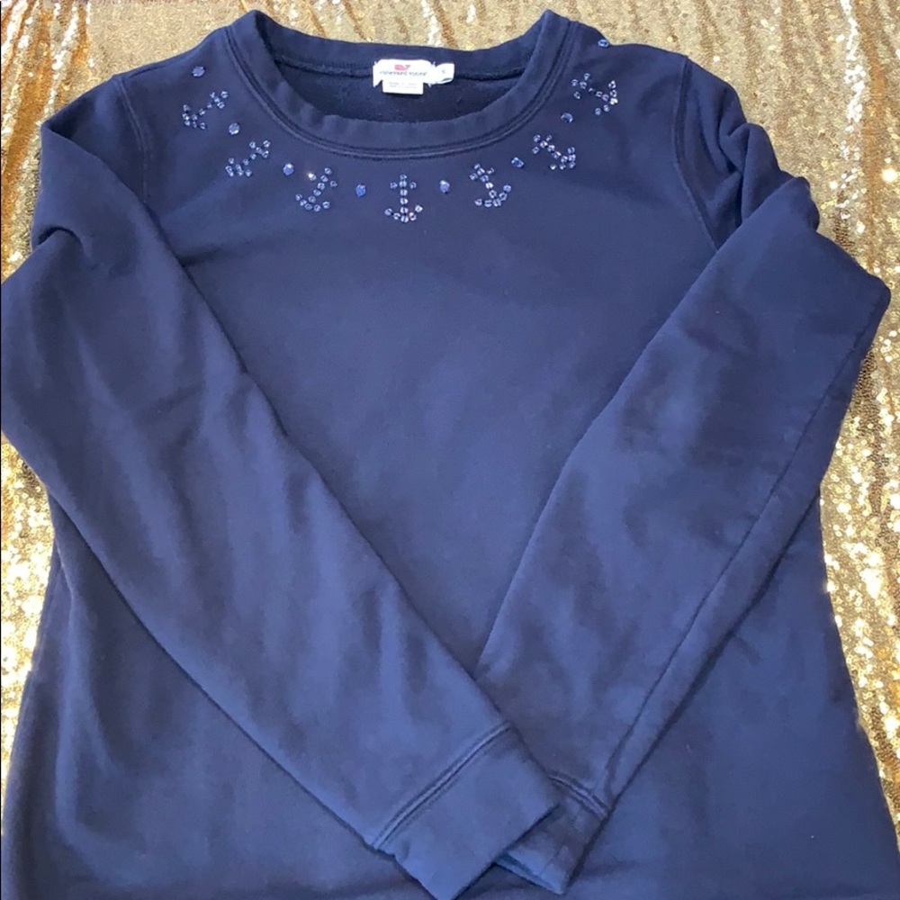 Vineyard Vines Anchor Embellished Sweatshirt